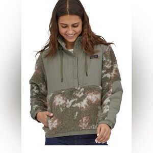 Patagonia Shelled Retro-X womens Pullover Snow Pine: Garden Green jacket sz M